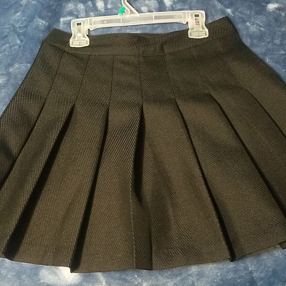 Black mini skirt